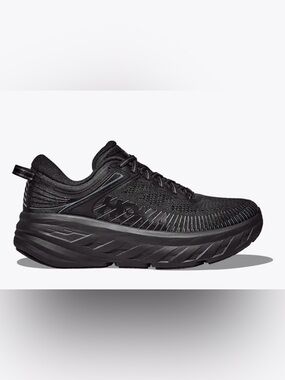 Hoka Bondi 7 All-Black Cushioned Running Shoe